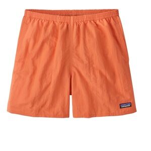 Patagonia Men's Baggies Shorts in Tigerlily Orange 5” inseam swim beach